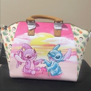Loungefly Disney STITCH & ANGEL Crossbody/Handbag NEW
